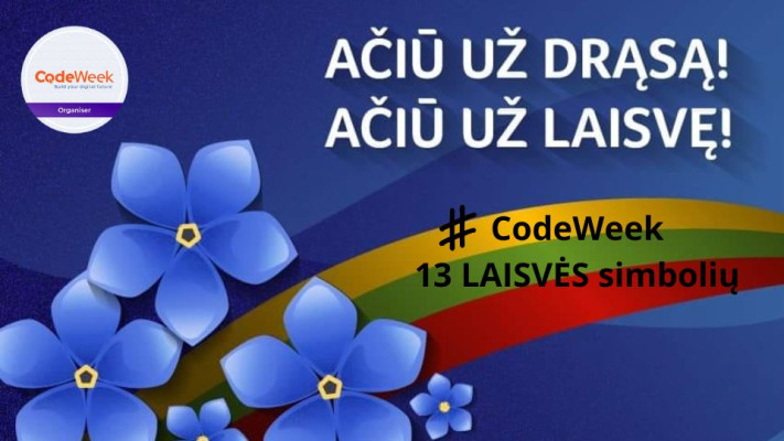 13 LAISVĖS simbolių